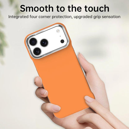 For iPhone 17 Pro Max Ultra-Slim Frameless TPU + PET + PC Shockproof Phone Case - Orange - EDA009752901B