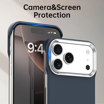 For iPhone 17 Pro Max Ultra-Slim Frameless TPU + PET + PC Shockproof Phone Case - Blue - EDA009752901E
