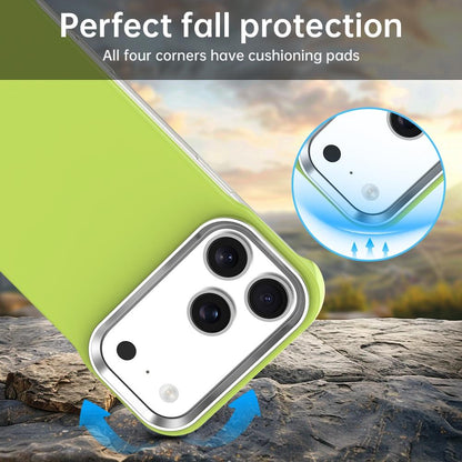 For iPhone 17 Pro Max Ultra-Slim Frameless TPU + PET + PC Shockproof Phone Case - Green - EDA009752901F