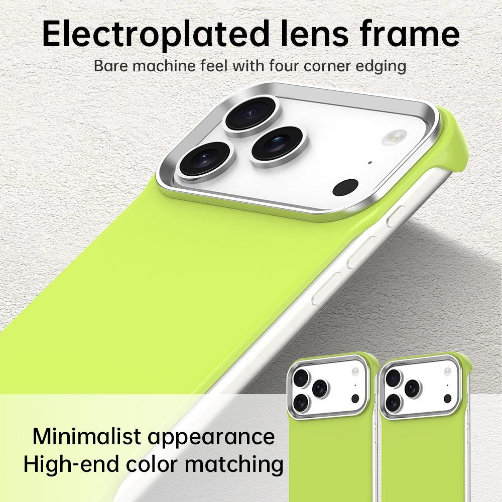 For iPhone 17 Pro Max Ultra-Slim Frameless TPU + PET + PC Shockproof Phone Case - Green - EDA009752901F