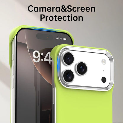 For iPhone 17 Pro Max Ultra-Slim Frameless TPU + PET + PC Shockproof Phone Case - Green - EDA009752901F