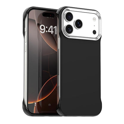 For iPhone 17 Pro Ultra-Slim Frameless TPU + PET + PC Shockproof Phone Case - Black - EDA009752902D