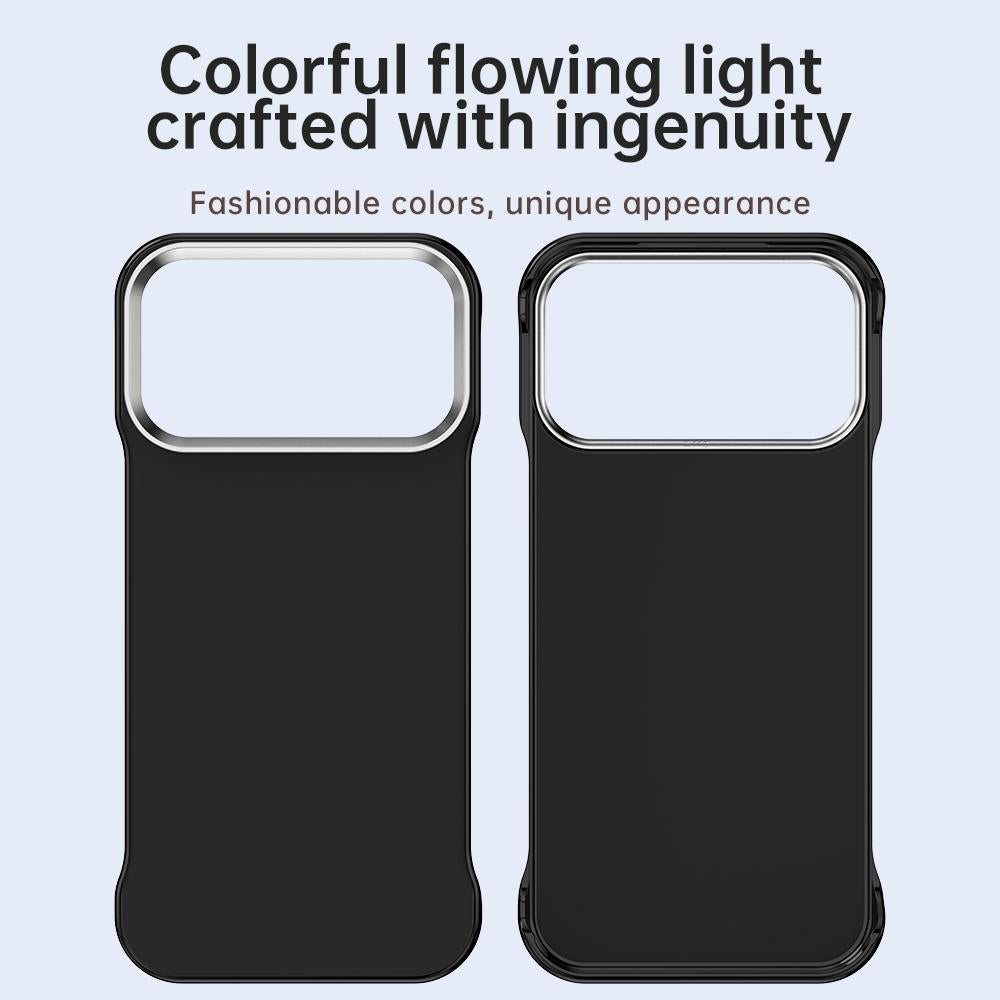 For iPhone 17 Pro Ultra-Slim Frameless TPU + PET + PC Shockproof Phone Case - Black - EDA009752902D