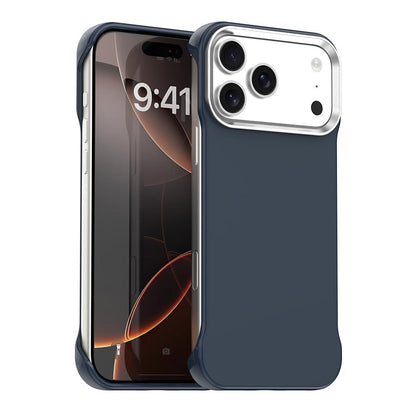 For iPhone 17 Pro Ultra-Slim Frameless TPU + PET + PC Shockproof Phone Case - Blue - EDA009752902E