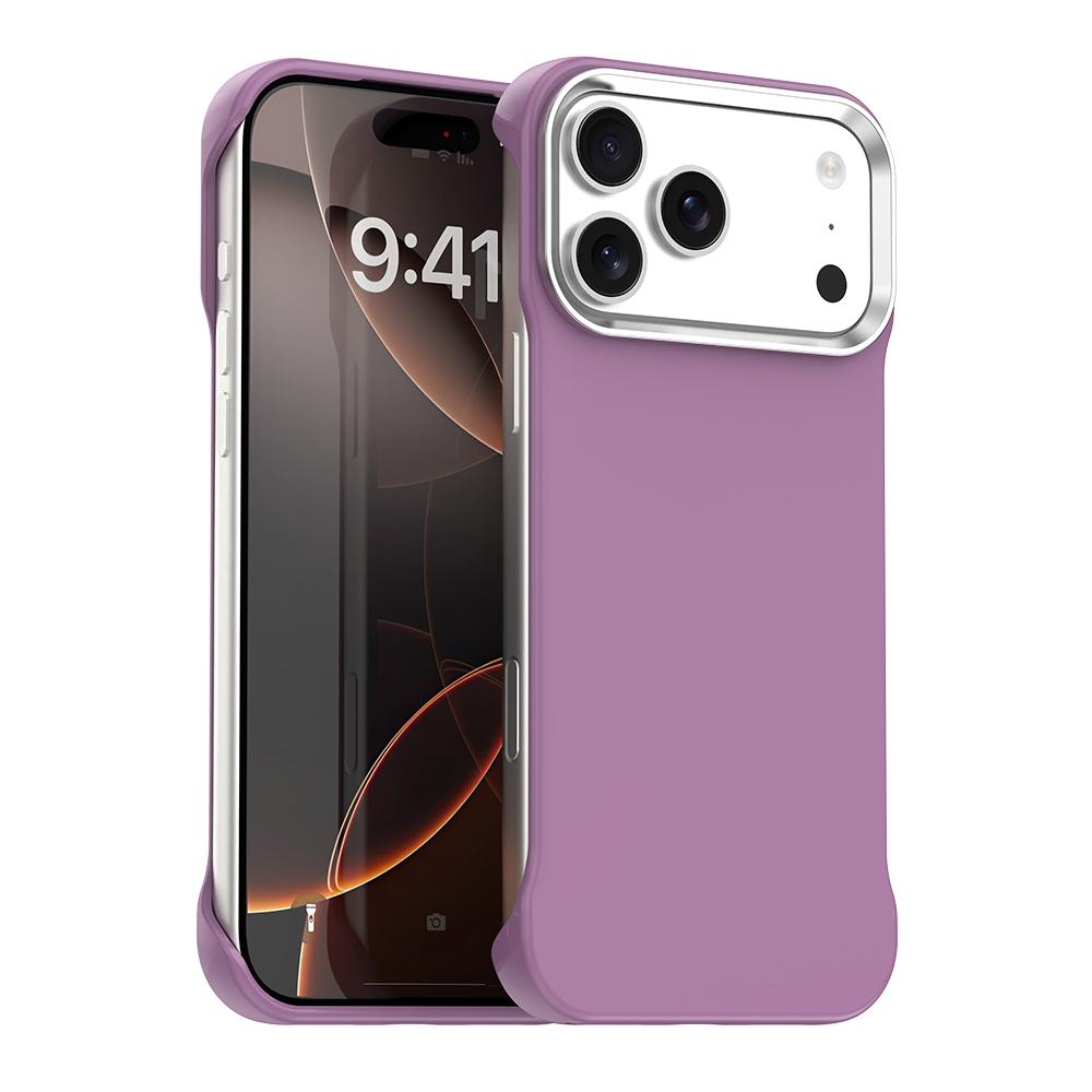 For iPhone 17 Pro Ultra-Slim Frameless TPU + PET + PC Shockproof Phone Case - Purple - EDA009752902G