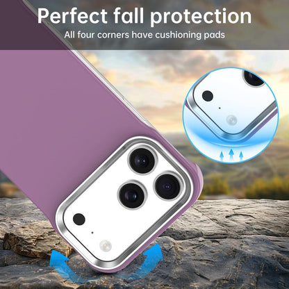 For iPhone 17 Pro Ultra-Slim Frameless TPU + PET + PC Shockproof Phone Case - Purple - EDA009752902G