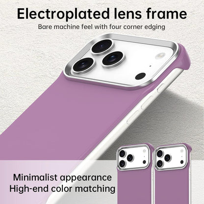 For iPhone 17 Pro Ultra-Slim Frameless TPU + PET + PC Shockproof Phone Case - Purple - EDA009752902G