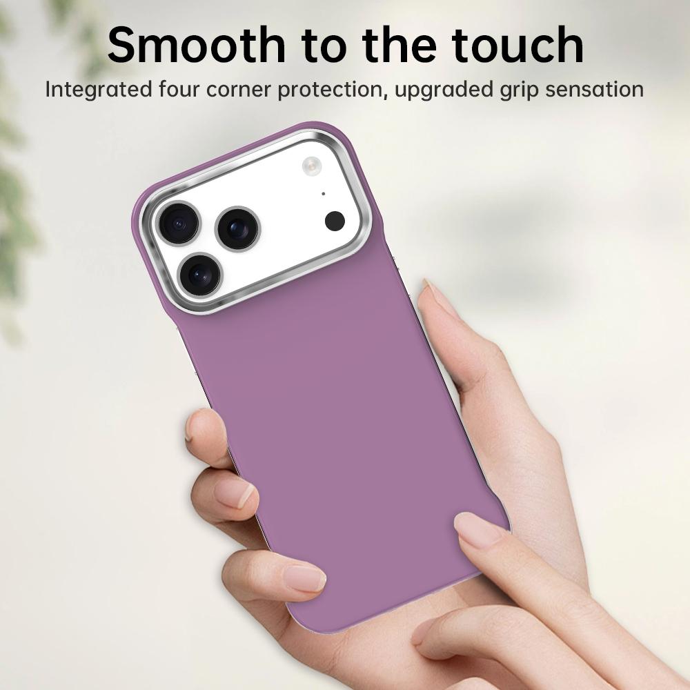 For iPhone 17 Pro Ultra-Slim Frameless TPU + PET + PC Shockproof Phone Case - Purple - EDA009752902G