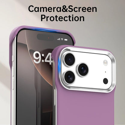 For iPhone 17 Pro Ultra-Slim Frameless TPU + PET + PC Shockproof Phone Case - Purple - EDA009752902G