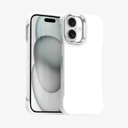 For iPhone 17 Ultra-Slim Frameless TPU + PET + PC Shockproof Phone Case - White - EDA009752903A