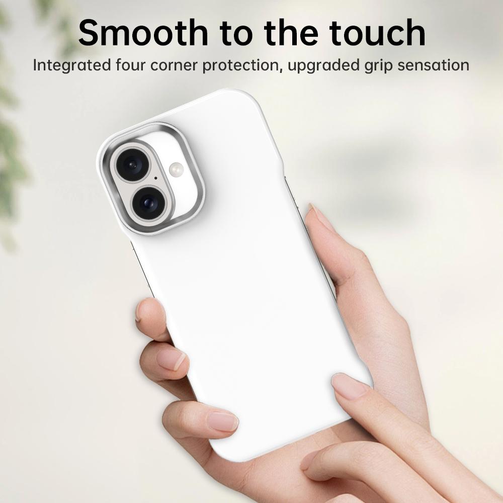For iPhone 17 Ultra-Slim Frameless TPU + PET + PC Shockproof Phone Case - White - EDA009752903A
