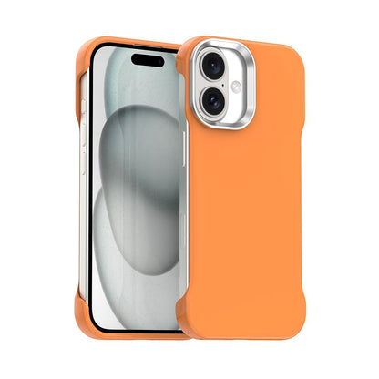 For iPhone 17 Ultra-Slim Frameless TPU + PET + PC Shockproof Phone Case - Orange - EDA009752903B