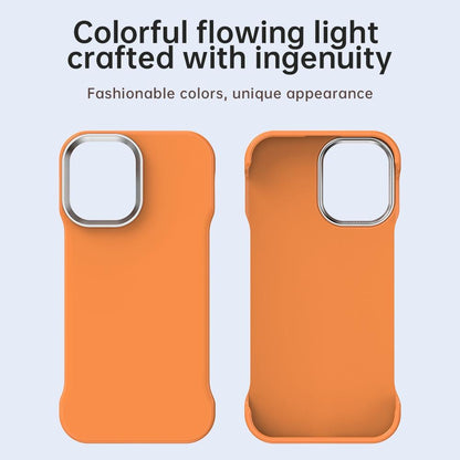 For iPhone 17 Ultra-Slim Frameless TPU + PET + PC Shockproof Phone Case - Orange - EDA009752903B