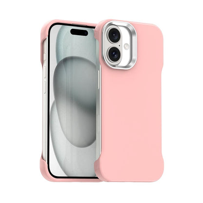 For iPhone 17 Ultra-Slim Frameless TPU + PET + PC Shockproof Phone Case - Pink - EDA009752903C