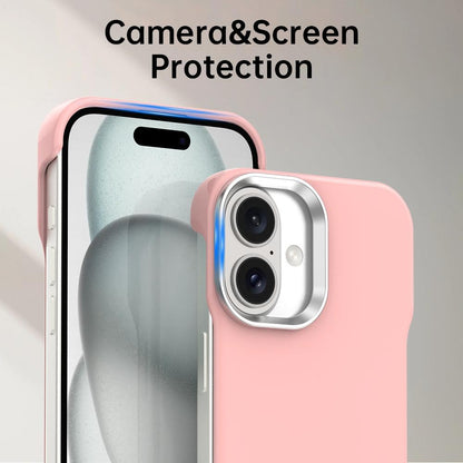 For iPhone 17 Ultra-Slim Frameless TPU + PET + PC Shockproof Phone Case - Pink - EDA009752903C