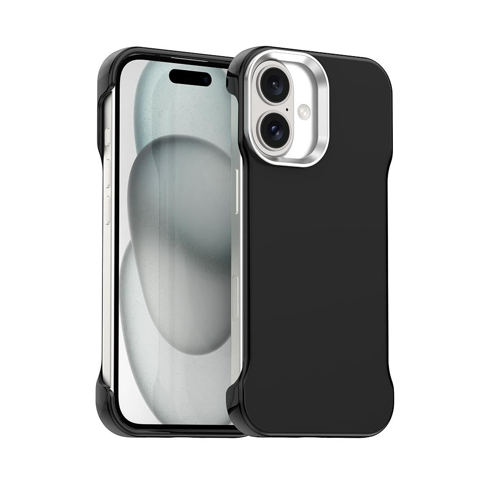 For iPhone 17 Ultra-Slim Frameless TPU + PET + PC Shockproof Phone Case - Black - EDA009752903D