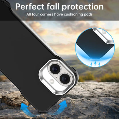 For iPhone 17 Ultra-Slim Frameless TPU + PET + PC Shockproof Phone Case - Black - EDA009752903D
