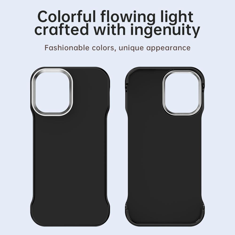 For iPhone 17 Ultra-Slim Frameless TPU + PET + PC Shockproof Phone Case - Black - EDA009752903D