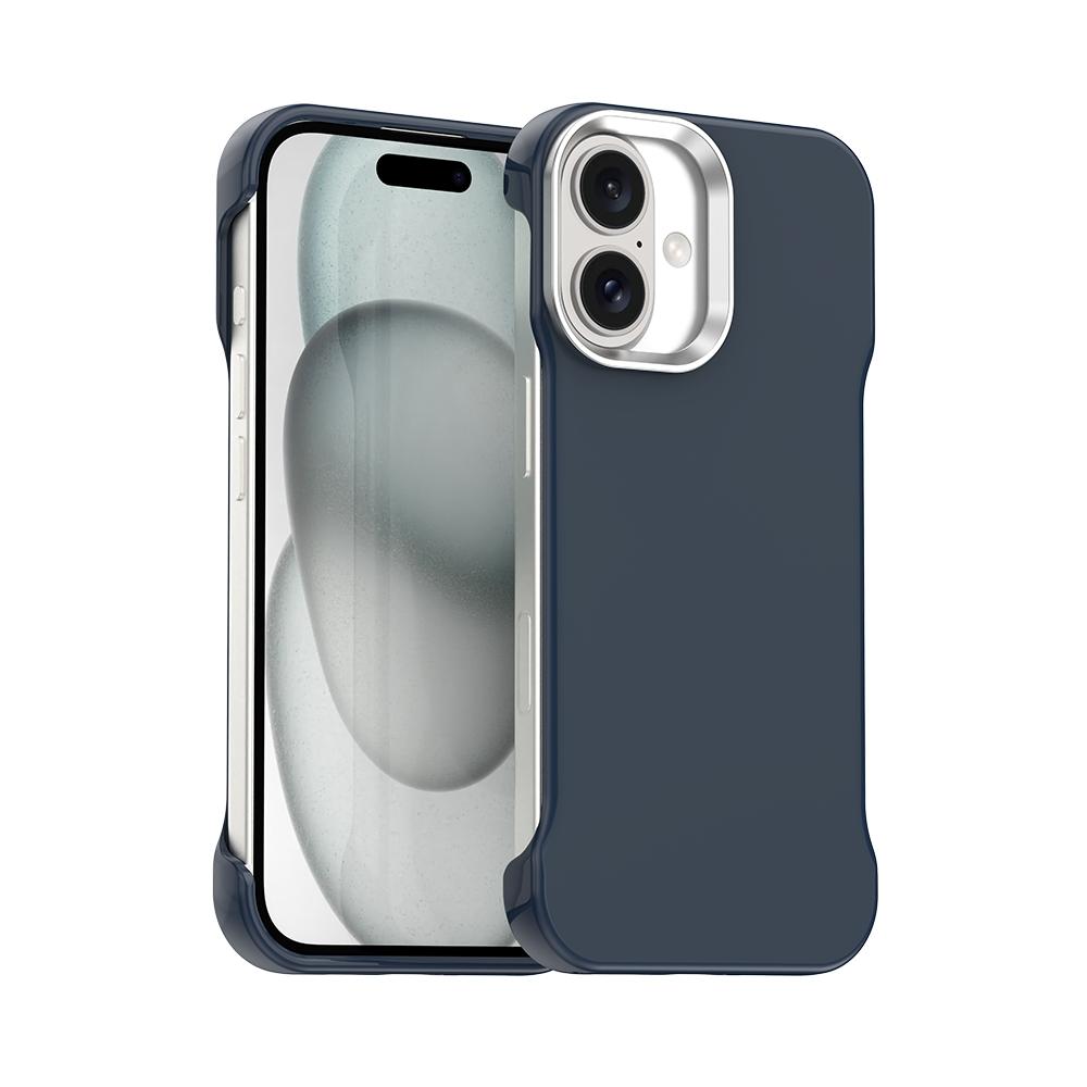 For iPhone 17 Ultra-Slim Frameless TPU + PET + PC Shockproof Phone Case - Blue - EDA009752903E