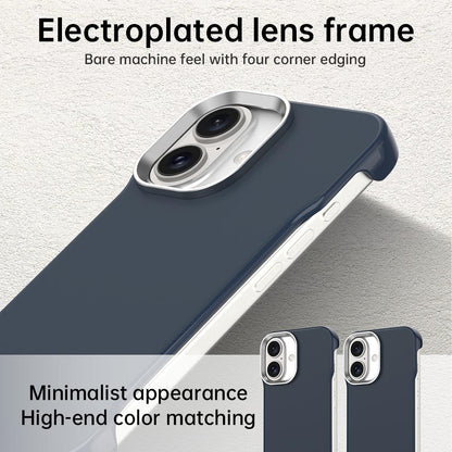 For iPhone 17 Ultra-Slim Frameless TPU + PET + PC Shockproof Phone Case - Blue - EDA009752903E