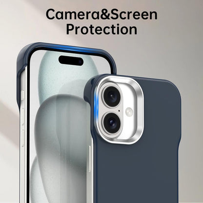 For iPhone 17 Ultra-Slim Frameless TPU + PET + PC Shockproof Phone Case - Blue - EDA009752903E