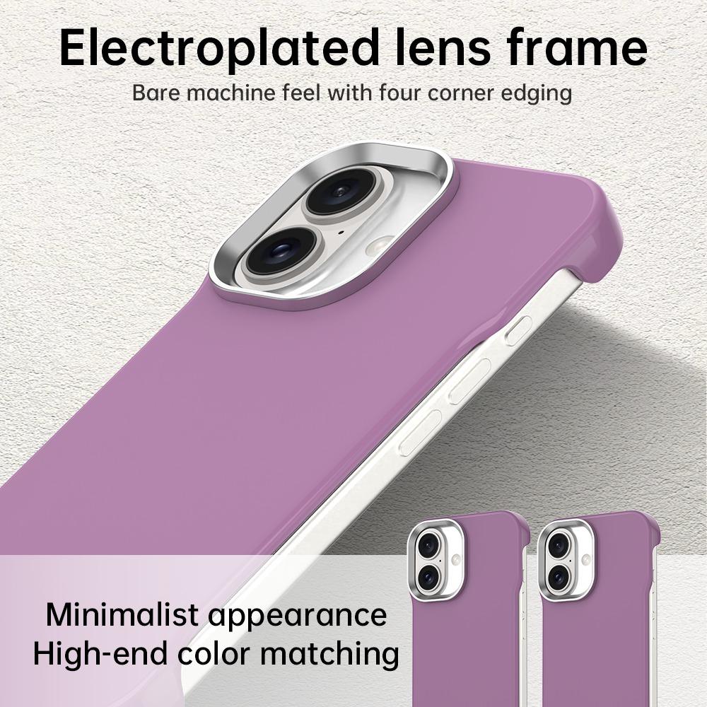 For iPhone 17 Ultra-Slim Frameless TPU + PET + PC Shockproof Phone Case - Purple - EDA009752903G
