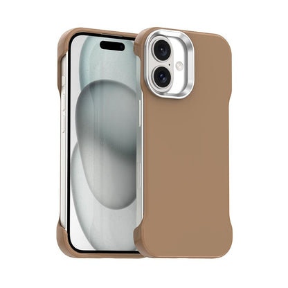 For iPhone 17 Ultra-Slim Frameless TPU + PET + PC Shockproof Phone Case - Brown - EDA009752903H
