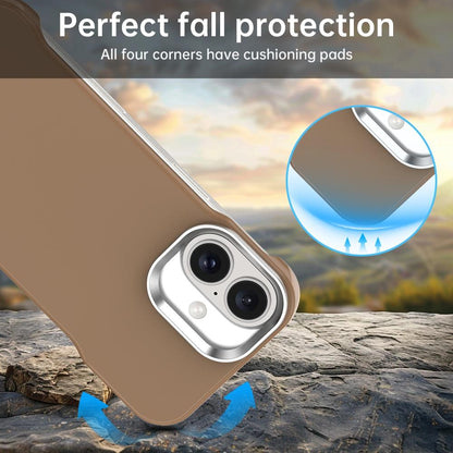 For iPhone 17 Ultra-Slim Frameless TPU + PET + PC Shockproof Phone Case - Brown - EDA009752903H
