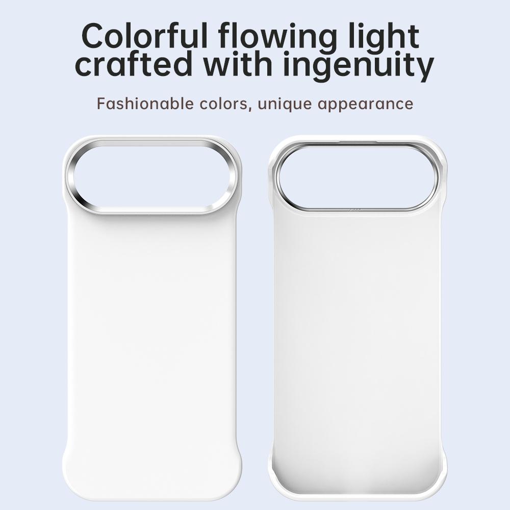 For iPhone Air Ultra-Slim Frameless TPU + PET + PC Shockproof Phone Case - White - EDA009752904A