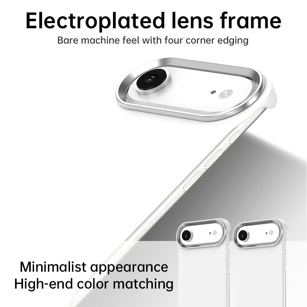 For iPhone Air Ultra-Slim Frameless TPU + PET + PC Shockproof Phone Case - White - EDA009752904A