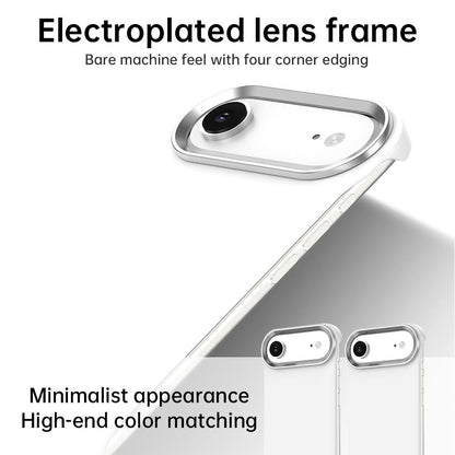 For iPhone Air Ultra-Slim Frameless TPU + PET + PC Shockproof Phone Case - White - EDA009752904A