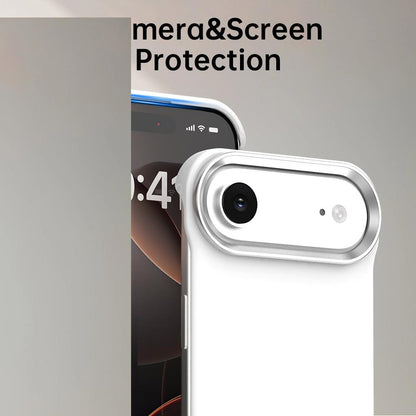 For iPhone Air Ultra-Slim Frameless TPU + PET + PC Shockproof Phone Case - White - EDA009752904A