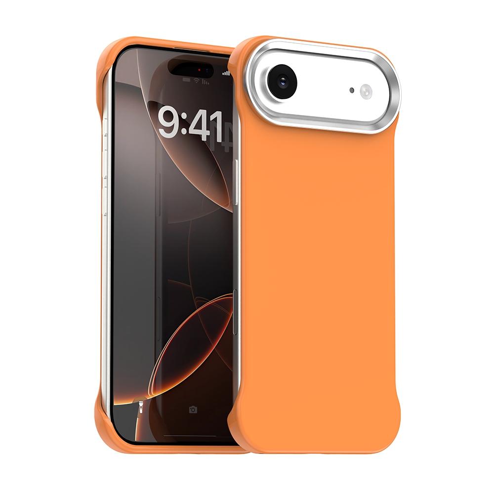For iPhone Air Ultra-Slim Frameless TPU + PET + PC Shockproof Phone Case - Orange - EDA009752904B