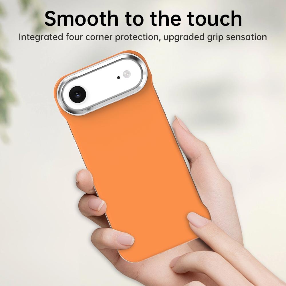 For iPhone Air Ultra-Slim Frameless TPU + PET + PC Shockproof Phone Case - Orange - EDA009752904B