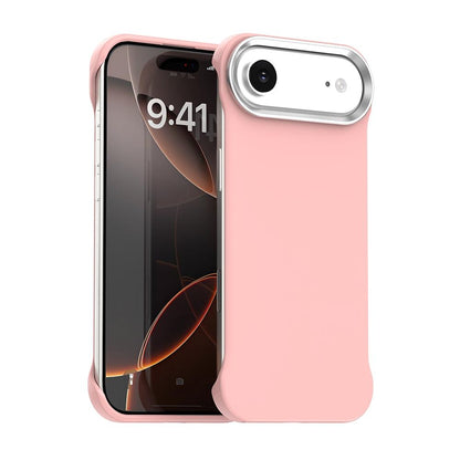 For iPhone Air Ultra-Slim Frameless TPU + PET + PC Shockproof Phone Case - Pink - EDA009752904C