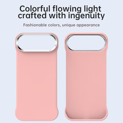 For iPhone Air Ultra-Slim Frameless TPU + PET + PC Shockproof Phone Case - Pink - EDA009752904C