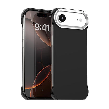 For iPhone Air Ultra-Slim Frameless TPU + PET + PC Shockproof Phone Case - Black - EDA009752904D