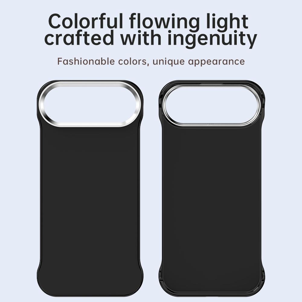 For iPhone Air Ultra-Slim Frameless TPU + PET + PC Shockproof Phone Case - Black - EDA009752904D
