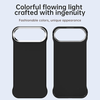 For iPhone Air Ultra-Slim Frameless TPU + PET + PC Shockproof Phone Case - Black - EDA009752904D