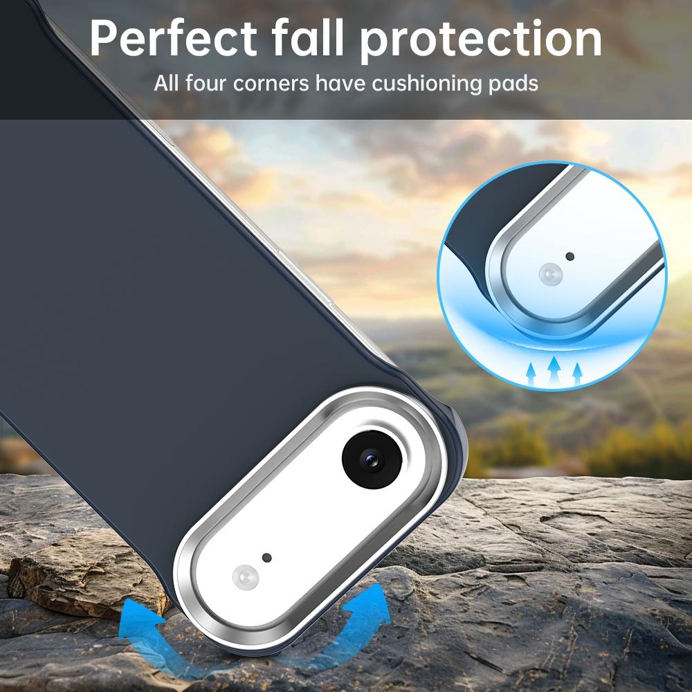 For iPhone Air Ultra-Slim Frameless TPU + PET + PC Shockproof Phone Case - Blue - EDA009752904E