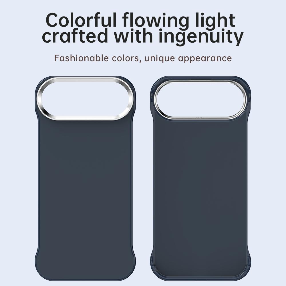 For iPhone Air Ultra-Slim Frameless TPU + PET + PC Shockproof Phone Case - Blue - EDA009752904E