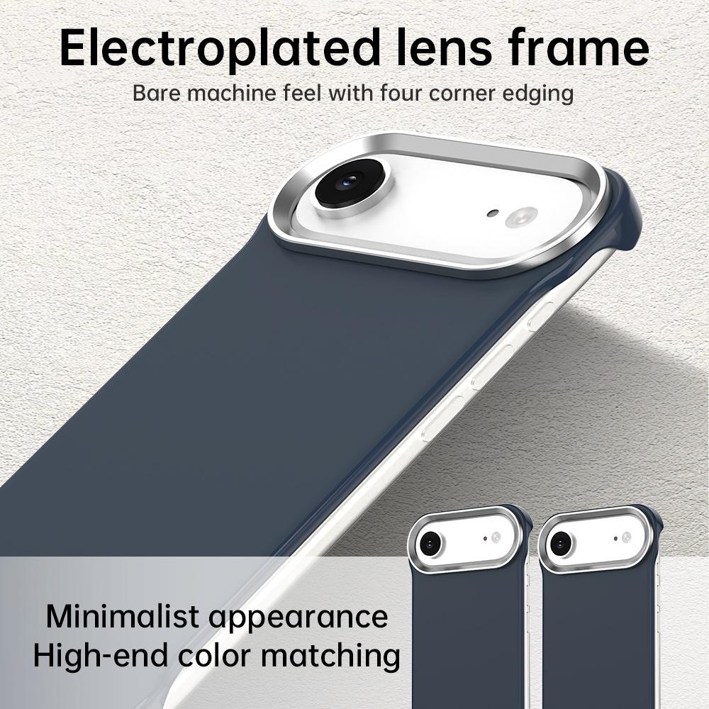 For iPhone Air Ultra-Slim Frameless TPU + PET + PC Shockproof Phone Case - Blue - EDA009752904E