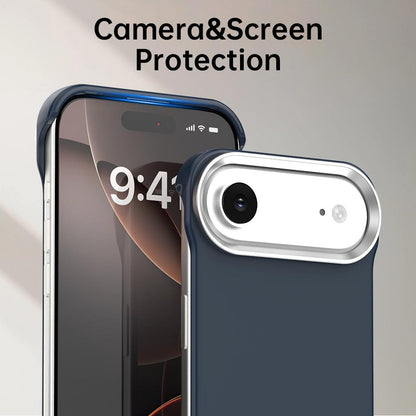 For iPhone Air Ultra-Slim Frameless TPU + PET + PC Shockproof Phone Case - Blue - EDA009752904E