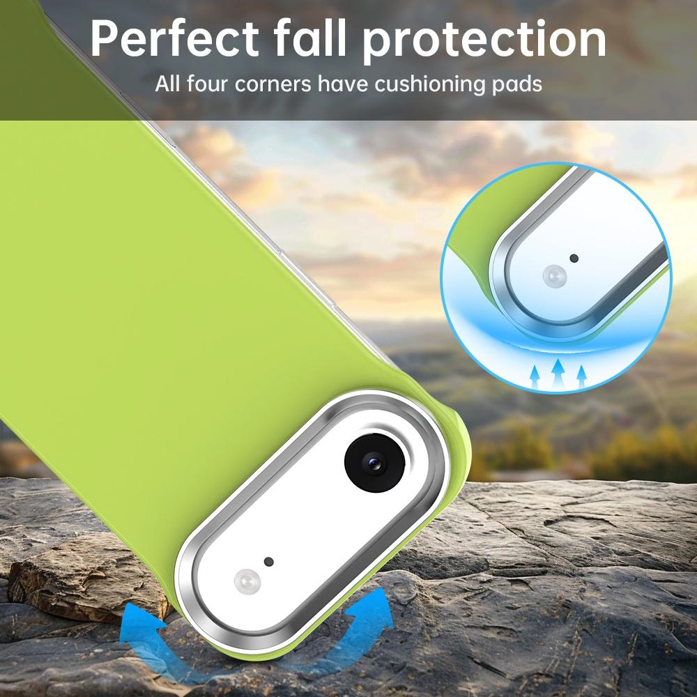 For iPhone Air Ultra-Slim Frameless TPU + PET + PC Shockproof Phone Case - Green - EDA009752904F