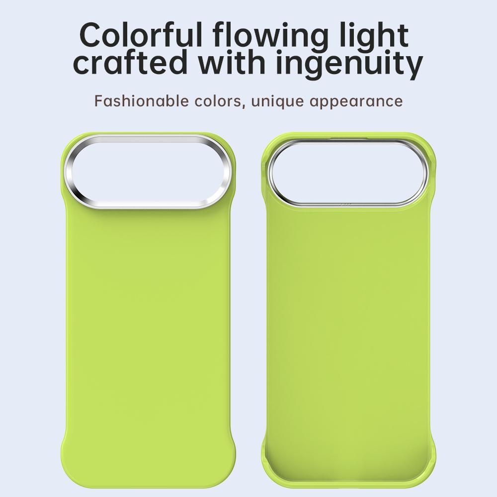 For iPhone Air Ultra-Slim Frameless TPU + PET + PC Shockproof Phone Case - Green - EDA009752904F