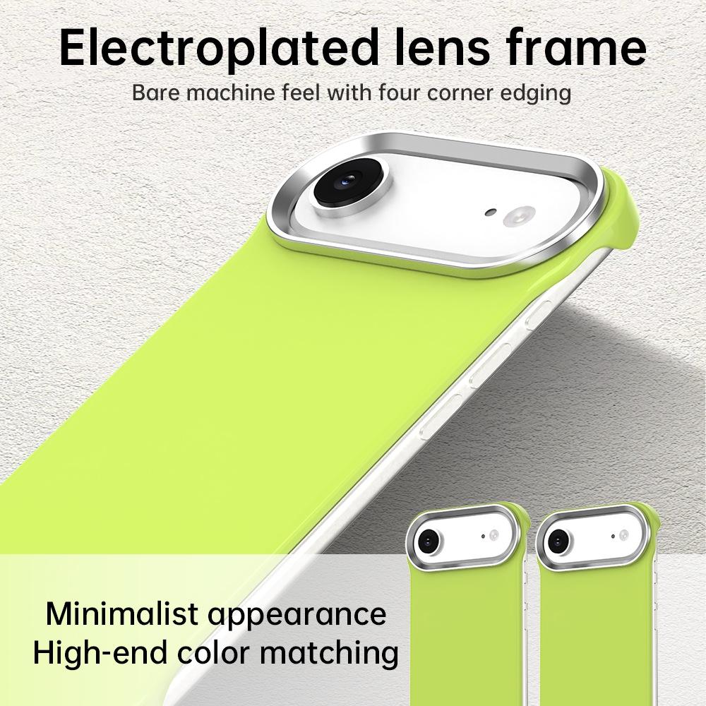 For iPhone Air Ultra-Slim Frameless TPU + PET + PC Shockproof Phone Case - Green - EDA009752904F