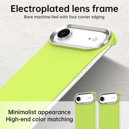 For iPhone Air Ultra-Slim Frameless TPU + PET + PC Shockproof Phone Case - Green - EDA009752904F