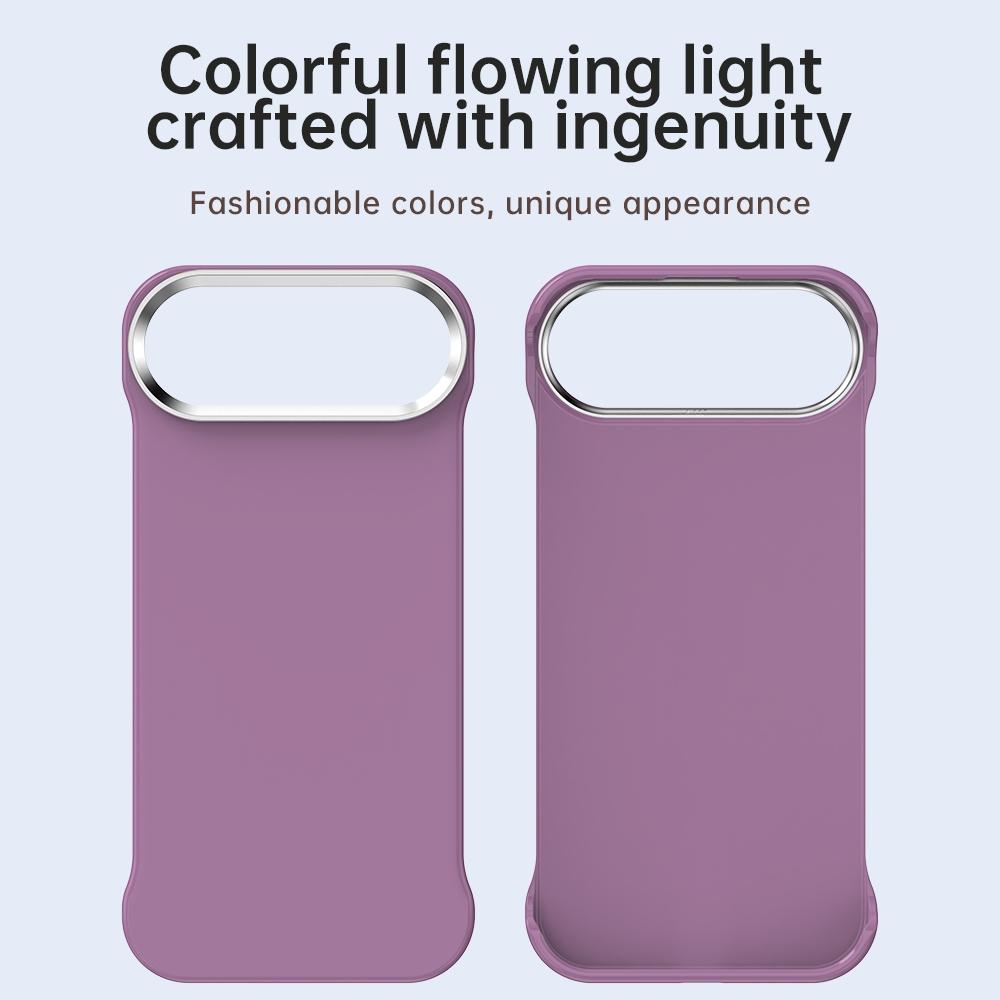 For iPhone Air Ultra-Slim Frameless TPU + PET + PC Shockproof Phone Case - Purple - EDA009752904G