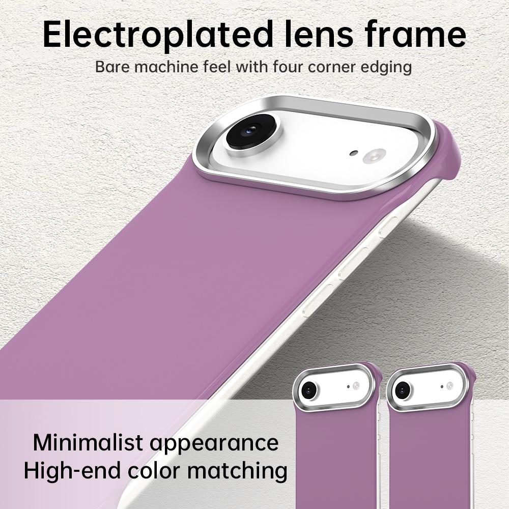For iPhone Air Ultra-Slim Frameless TPU + PET + PC Shockproof Phone Case - Purple - EDA009752904G