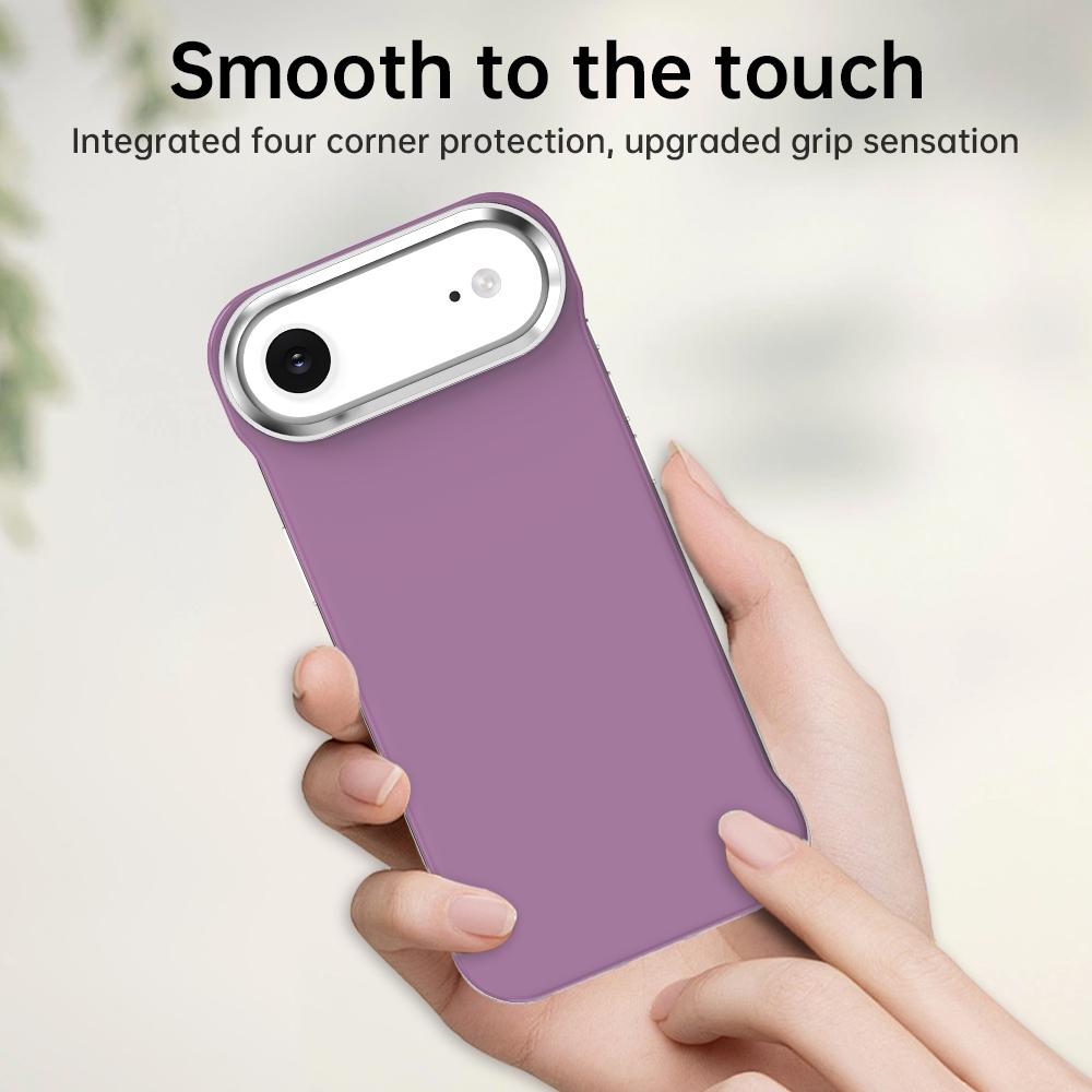 For iPhone Air Ultra-Slim Frameless TPU + PET + PC Shockproof Phone Case - Purple - EDA009752904G